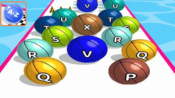 AZ Run - 2048 ABC Runner ! All Levels Gameplay (172-175) android, ios