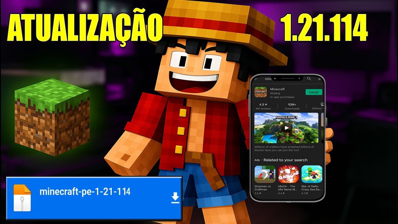 Como Baixar Minecraft 1.21.114 GRÁTIS: O Guia Completo! - YouTube