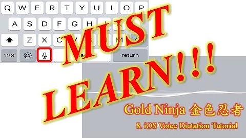 8. iOS 9 Voice Dictation Tutorial