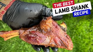 Smoked lamb shanks on a pellet grill - Schueys BBQ