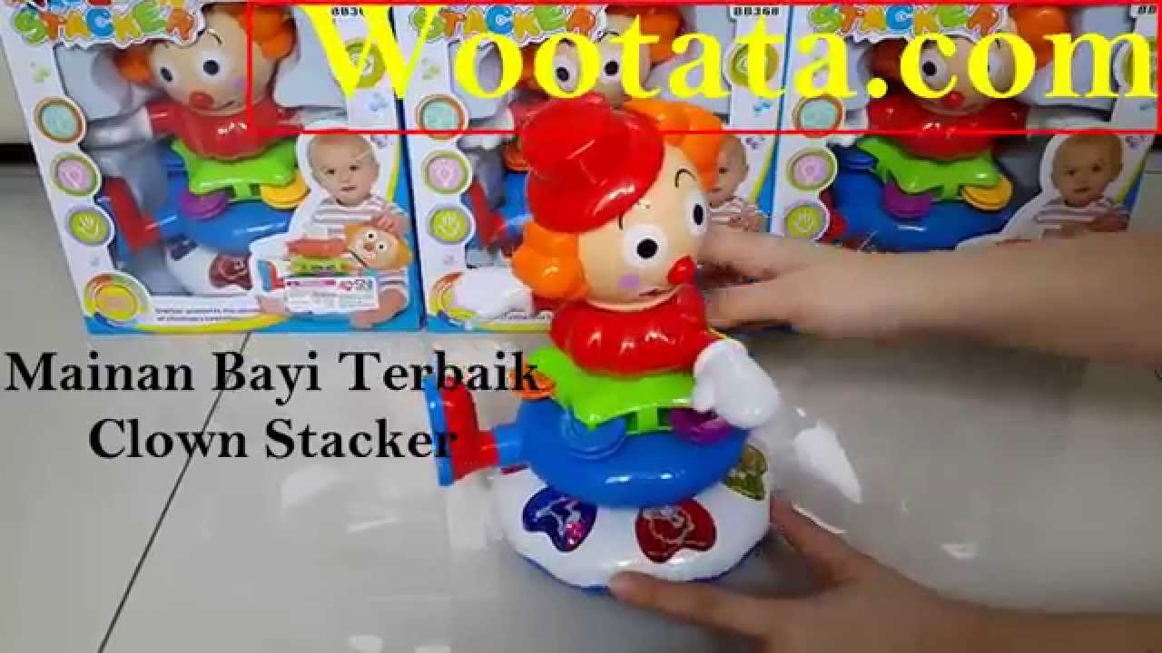 Mainan Bayi Terbaik Clown Stacker - YouTube