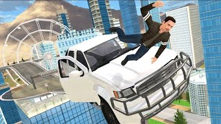 قيادة السيارة المثيرة في المدينة_سكي لاين على حلبات سباق حيلة مجنونة screenshot 5