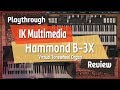 Examen de lorgue virtuel  roues phoniques ik multimedia hammond b3x