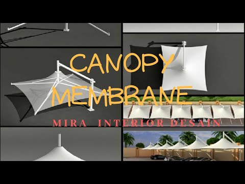 Pemasangan Canopy Membrane I Mira Interior  Desain  I Contoh 