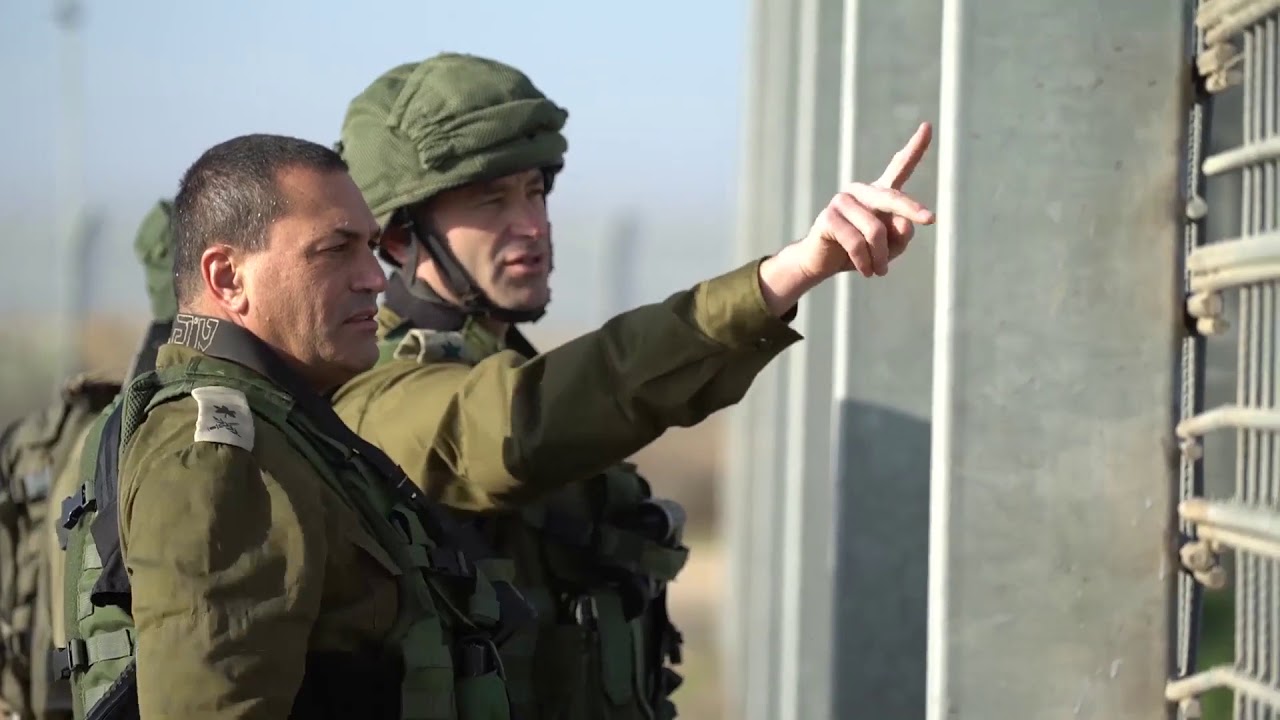Maj Gen Eyal Zamir visits alleged Hamas attack tunnel site - YouTube