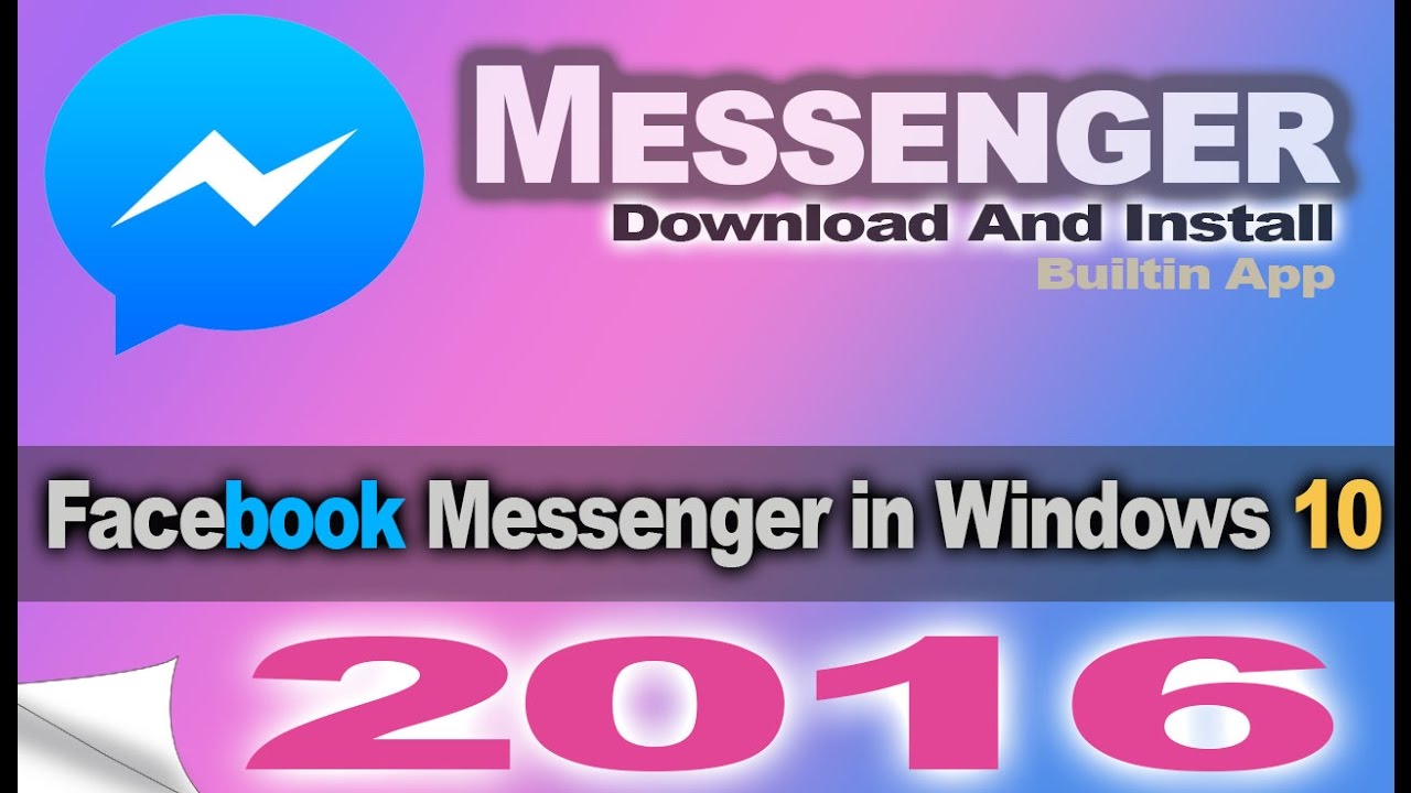 download facebook messenger for windows 10