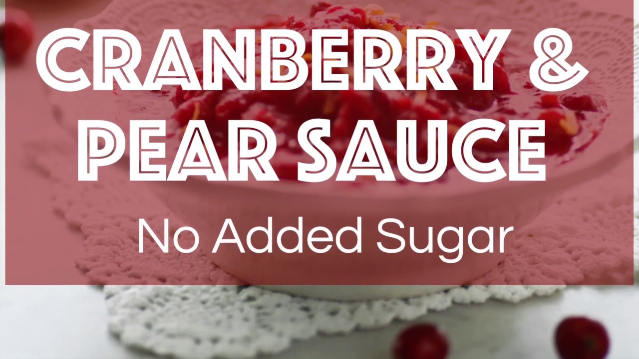 Slow Cooker Cranberry and Pear Sauce No Added Sugar