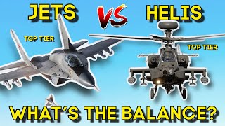 TOP TIER JETS VS TOP TIER HELIS - What’s The Balance? - WAR THUNDER