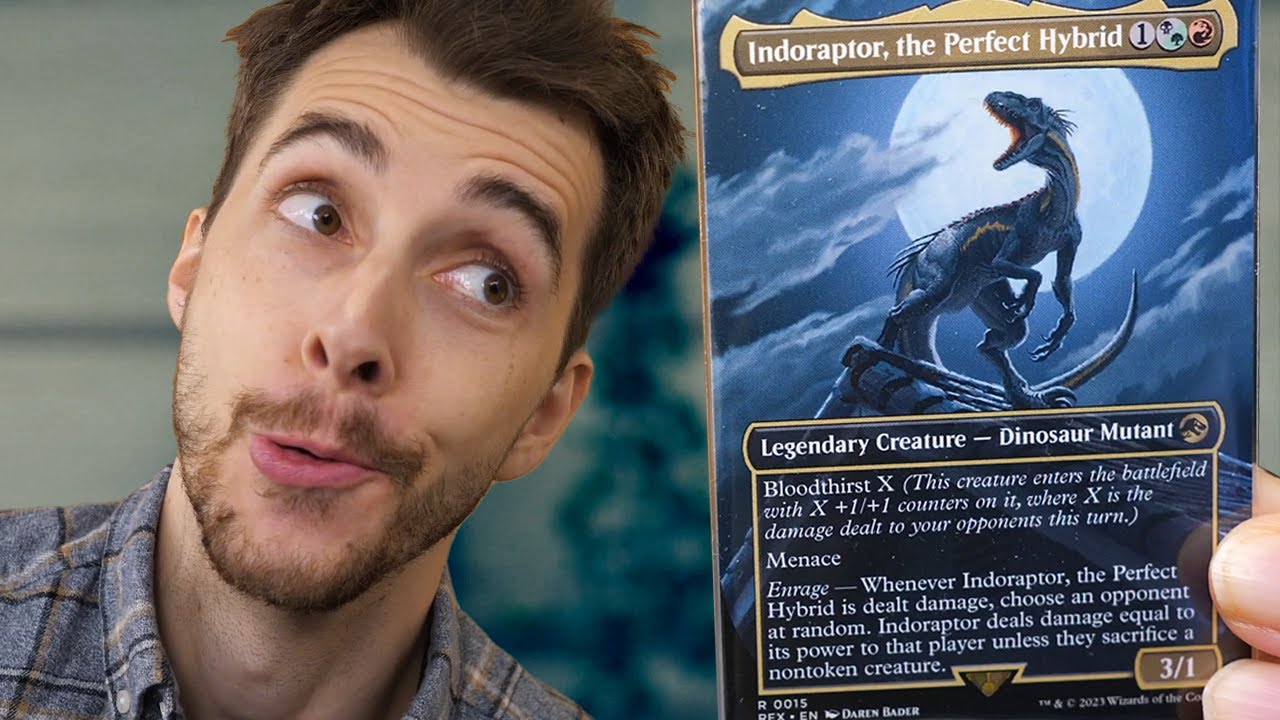 indoraptor mtg card Indoraptor, the Perfect Hybrid Custom Deck – ElkoyTCG main image 1