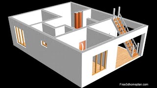 25x34 Small House design Plan  II 850 sqft house plan II ghar ka naksha 2020
