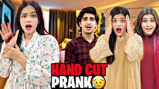 ALISHA KA HATH CUT GYA PRANK ON FAMILY // KAANCH LAG GYA HATH MA SUB SHOCKED