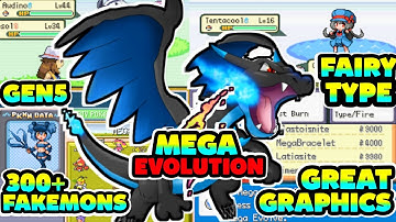New gba rom hack/Mega Moemon Fire red version/Mega evolution/Fairy type/most enhanced and more.....