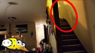 Camera Captures Ghost on Stairs | How To Make A Ghost Video