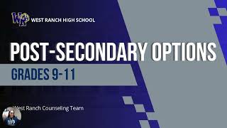 Information WR Post Secondary Options News