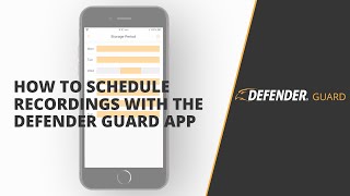 How to Schedule Continuous Recording | Defender Guard (IP4MCB1)