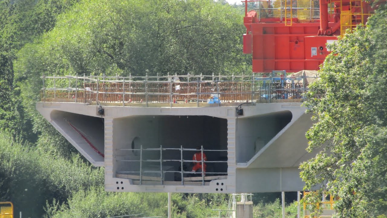 HS2 Colne Valley Viaduct at Harvil Road, 13th August 2024, shame about the fence.