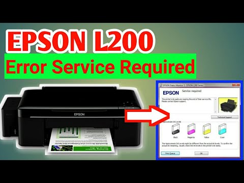 Cara Mengatasi EPSON L200 EROR SERVICE REQUIRED - RESET