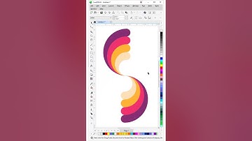 Abstract Vector Design in CorelDRAW | Eye-Catching Spiral Art #coreldraw #graphicdesign #vector