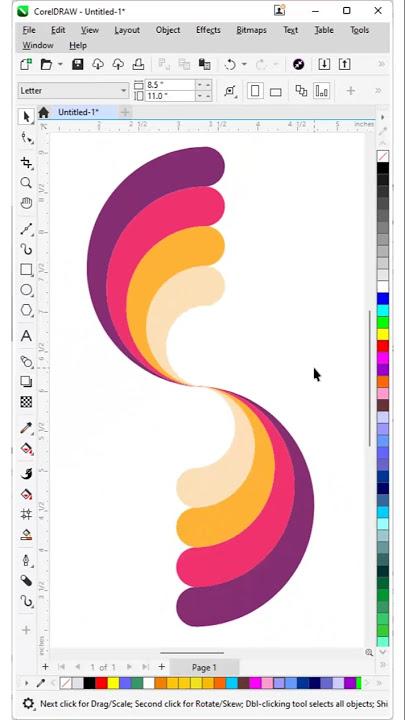 Abstract Vector Design in CorelDRAW | Eye-Catching Spiral Art #coreldraw #graphicdesign #vector