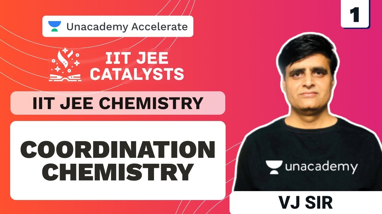 Coordination Chemistry L 1 | IIT-JEE Catalysts | Inorganic Chemistry | VJ Sir | Unacademy Accelerate