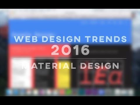 Web Design Trends 2016 - Material Design