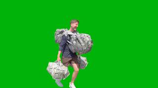 mr beast greenscreen (Sprinting with More and More Money)