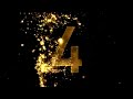 10 second countdown with sound effects  golden particle countdown