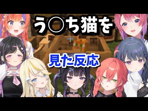 う○ち猫(？)を見た反応と犯人捜索【にじさんじ/切り抜き】【#あらなみマイクラ】