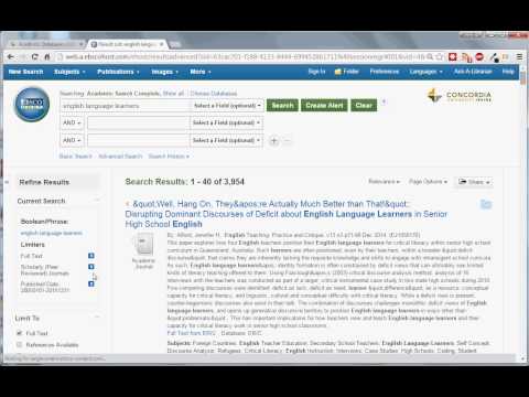 How to use EBSCO