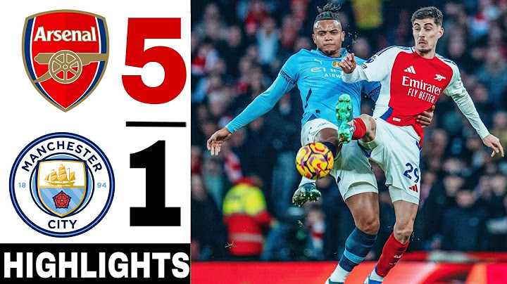 🔴 Arsenal Vs Manchester City 5-1 | Premier league | Man city vs arsenal  Highlight & Goals 2025