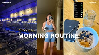 5 AM MORNING ROUTINE | Productive but Realistic | Summer 2023