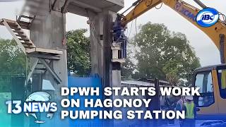 The Department of Public Works and Highways (DPWH) starts work on Hagonoy pumping station | 13 News