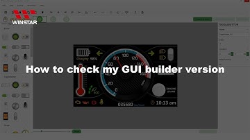 7.How to check my GUI builder version (Winstar SmartDisplay)