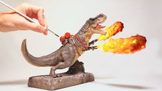 I made a TRex and gave it flamethrowers