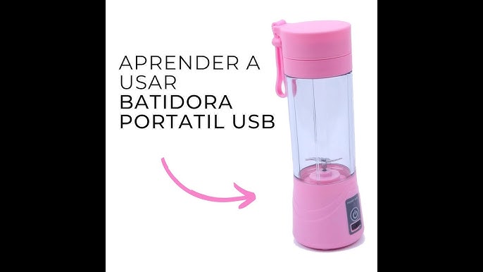 BATIDORA PORTÁTIL 380 ML, Mini Vaso Mezclador Recargable por USB – Euro  Gadgets