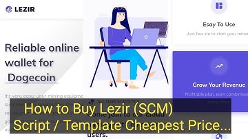 How to Buy Mining Template Cheapest Price | Lezir Template Crypto Mining (SCM)