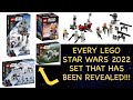 EVERY LEGO STAR WARS 2022 SET THAT HAS BEEN REVEALED!!!