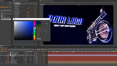 Audio React Boombox Logo Reveal-After Effects Template Videohive