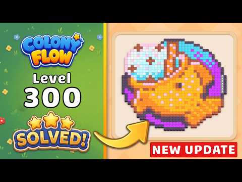 Colony Flow Level 300 Walkthrough & Solution 🐜 (New Update!) 🧩