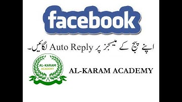 How to Set Auto Reply || Messages in Facebook Page || Hindi/Urdu