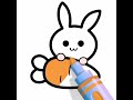 #How#To#Draw#carrots and rabbit##Drwing#videoshort