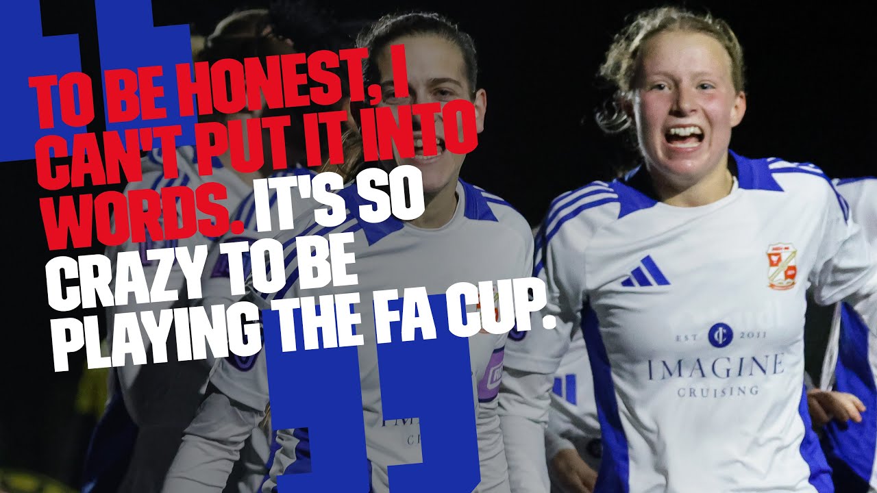 Elise Clayton on victory in the Adobe Women's FA Cup against Leafield Athletic