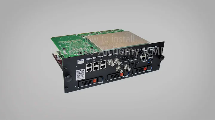 How to install the Barco Alchemy ICMP into your cinema projector