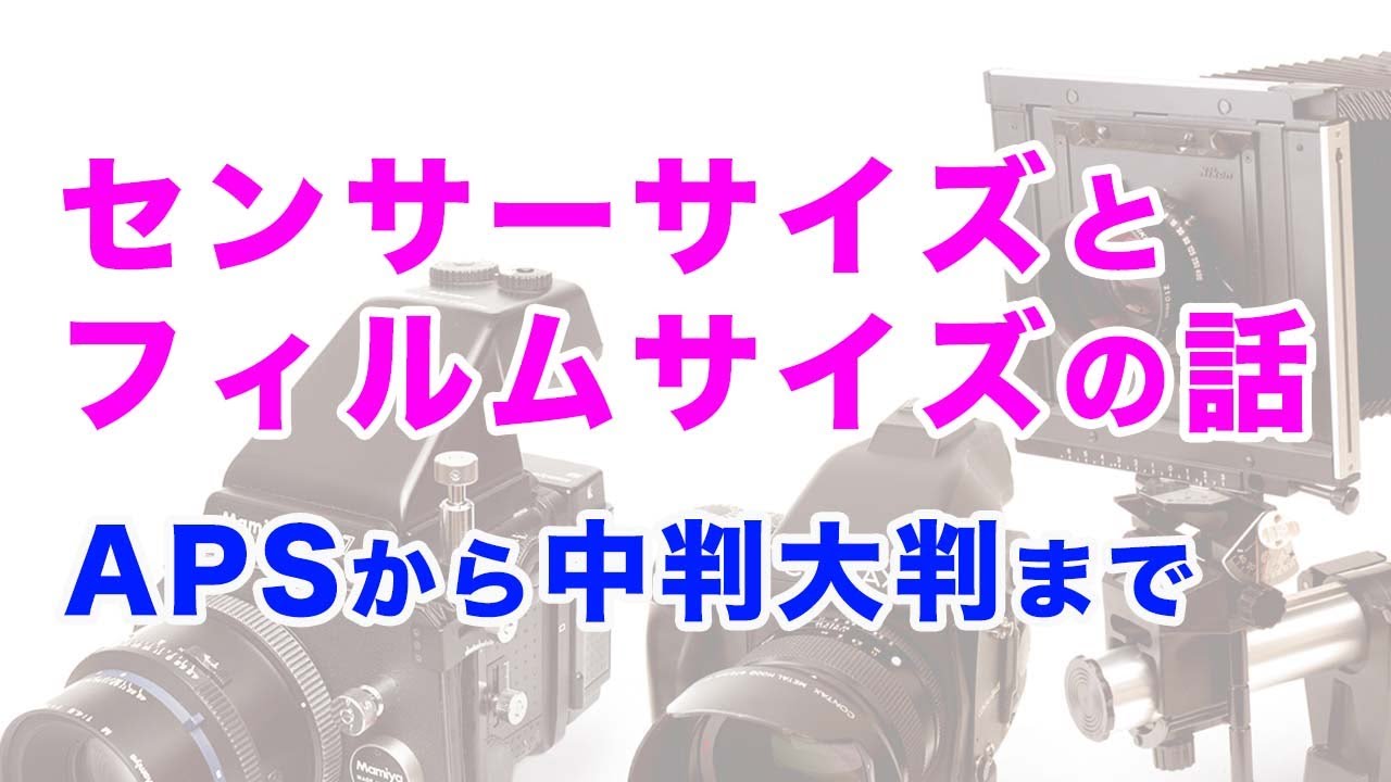 中判？大判？センサーサイズとフィルムサイズの関係がわかるお話