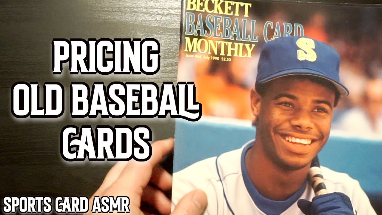 PRICING OLD BASEBALL CARDS | ASMR sounds | ASMR page flipping triggers