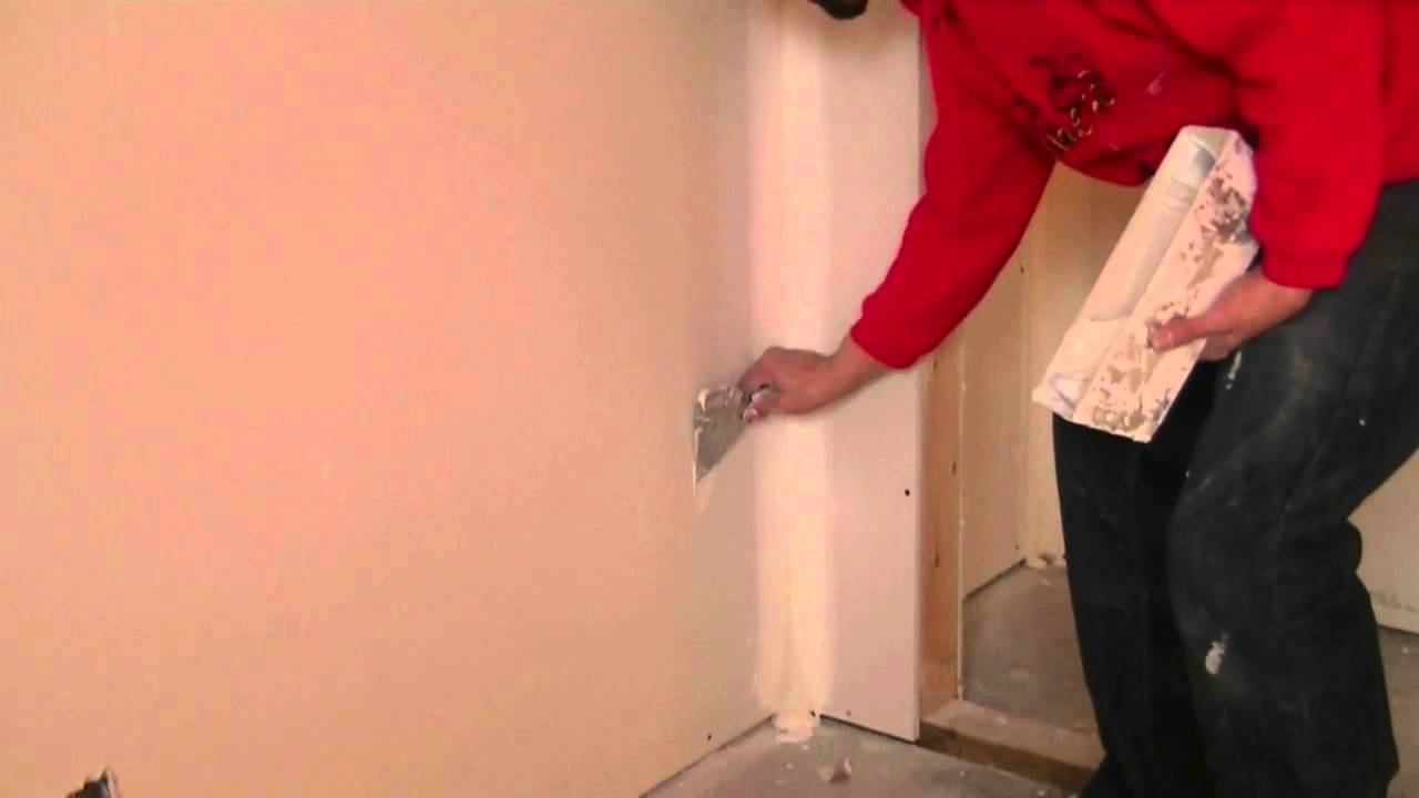 Doing First Coat On Drywall Nails With Joint Compound YouTube