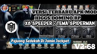 UPDATE APK TERBARU 🔰 MOD HIGGS DOMINO RP V2•68 X8 SPEEDER || TEMA BLACK SPIDERMAN TERBARU 2025