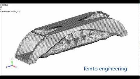 Femap with NX Nastran - 3D optimization of a bridge