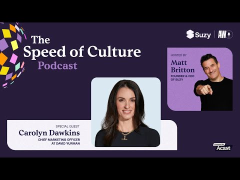 Next-gen gems: David Yurman’s Carolyn Dawkins is capturing luxury shoppers on TikTok | Podcast - video from Suzy