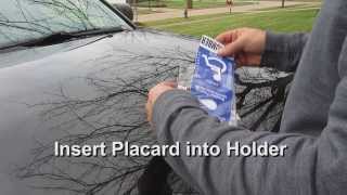 VisorTag® Horizontal Handicap Parking Placard Holder & Protector